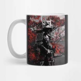 Samurai Red Flowers Mug